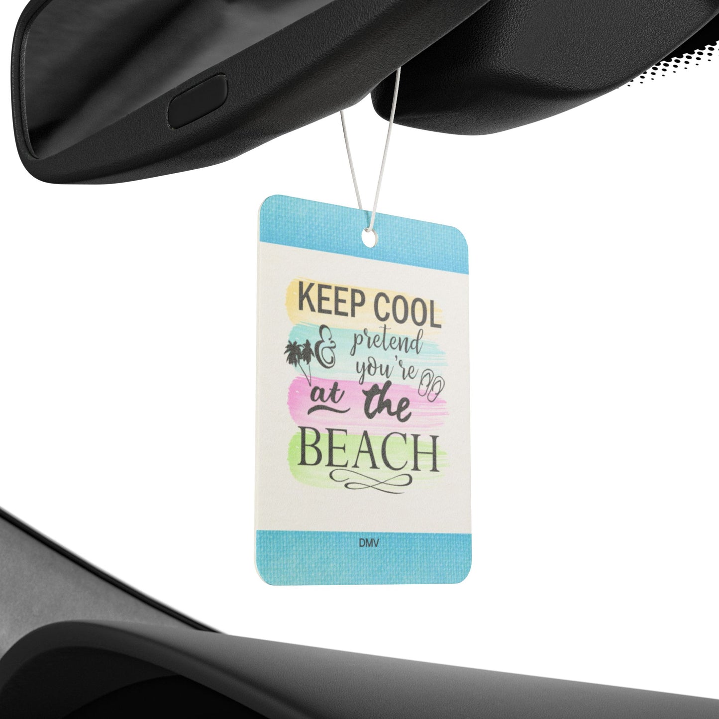 Keep cool at the beach - DMV car air freshener