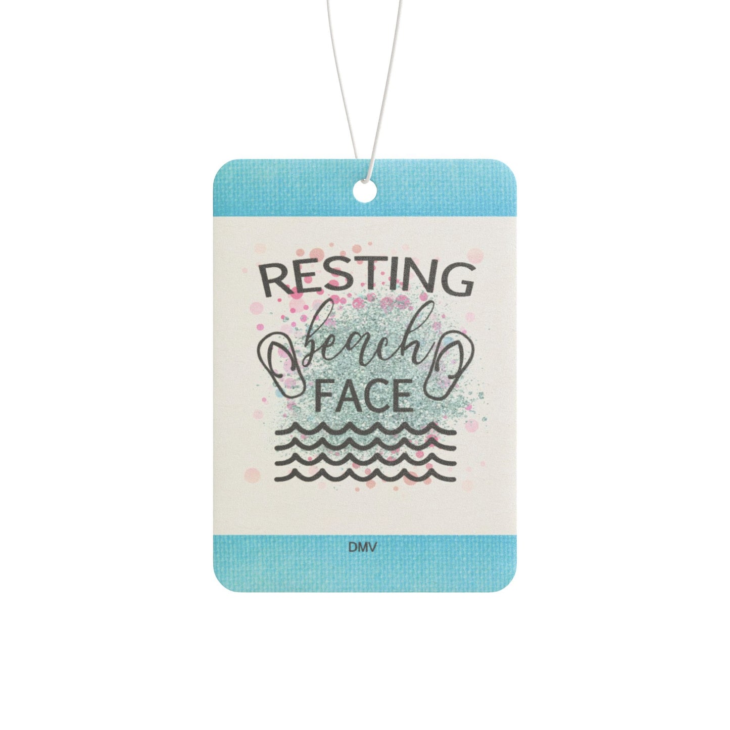 Resting beach face - DMV car air freshener
