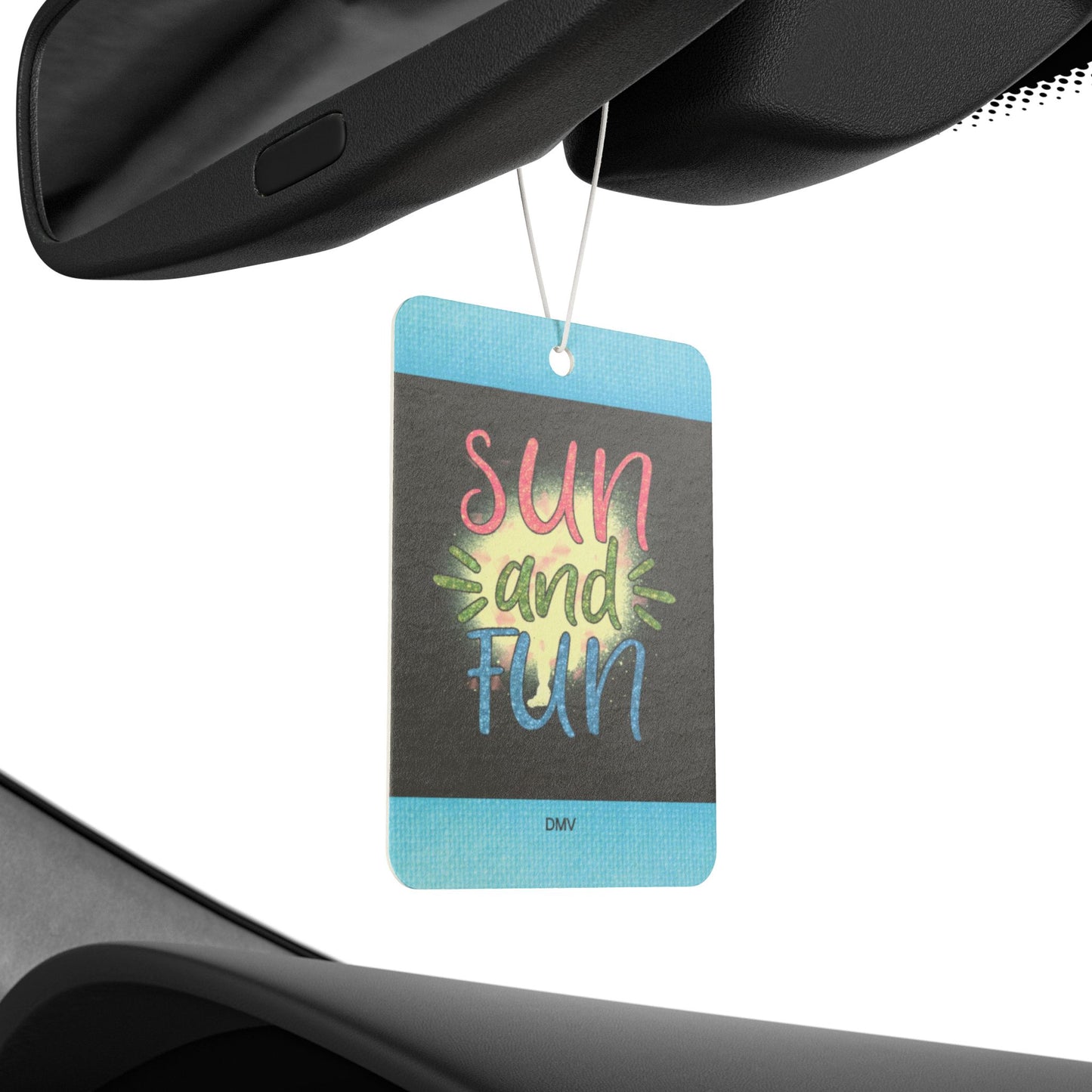 Sun and fun - DMV car air freshener