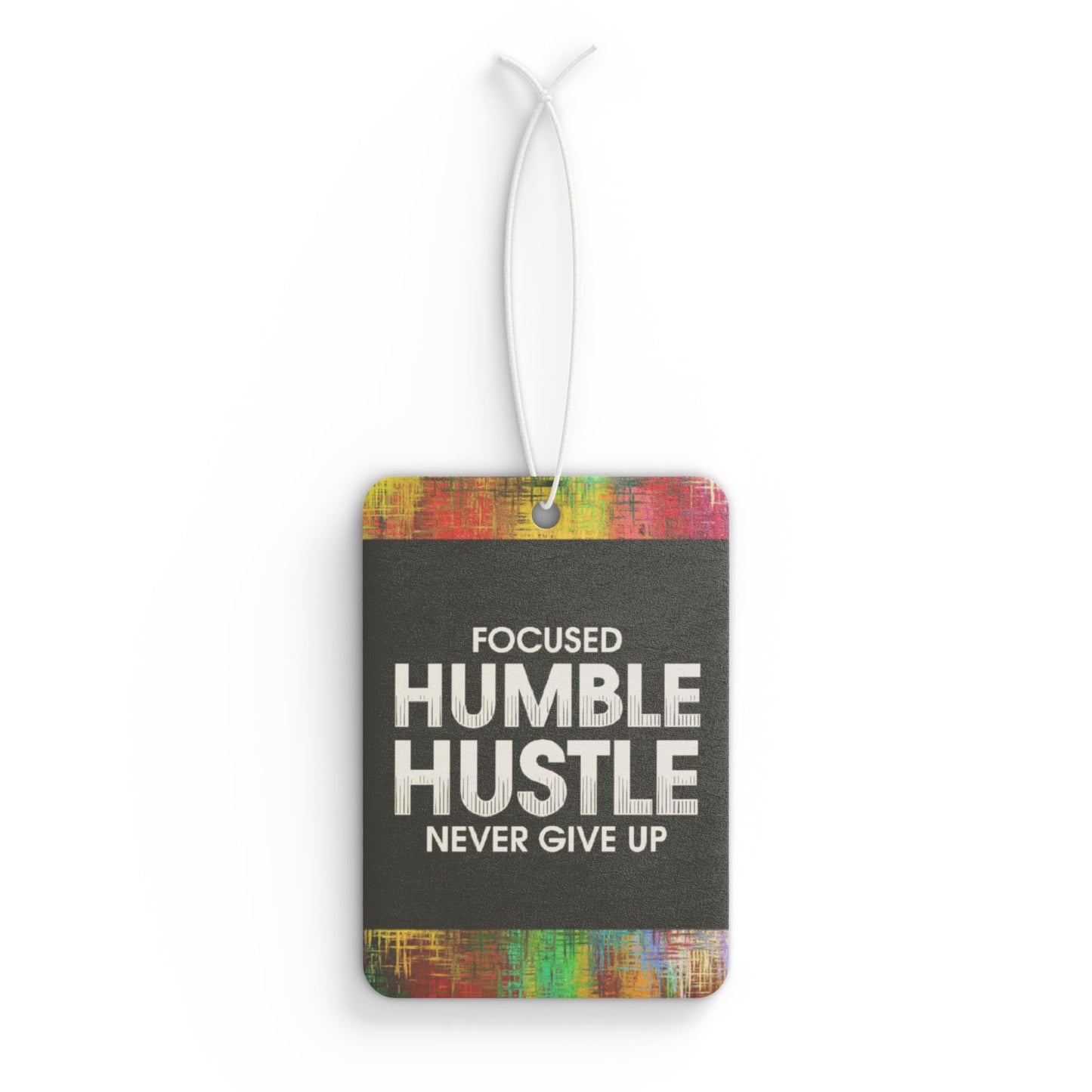 Focused humble hustle - DMV car air freshener