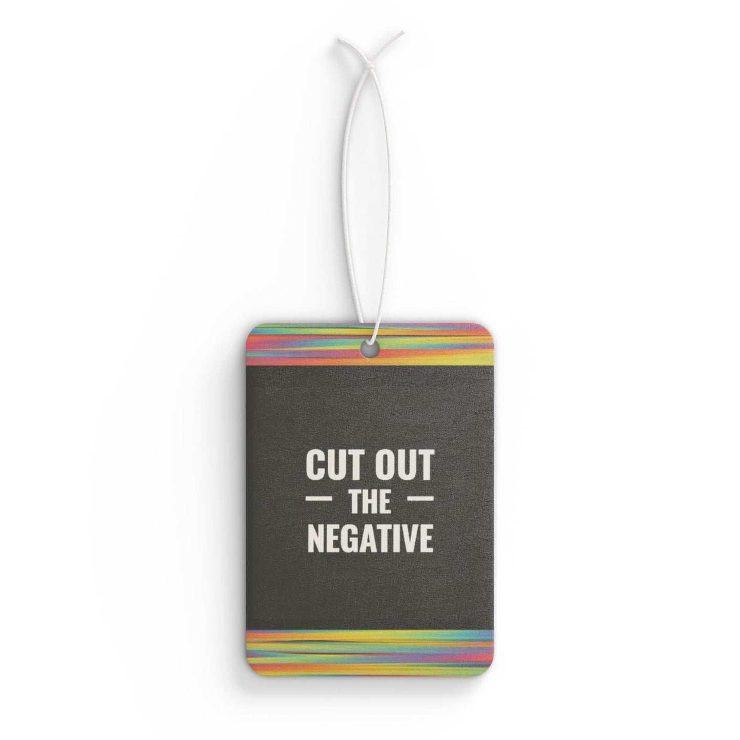 Cut out the negative - DMV air freshener