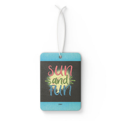 Sun and fun - DMV car air freshener