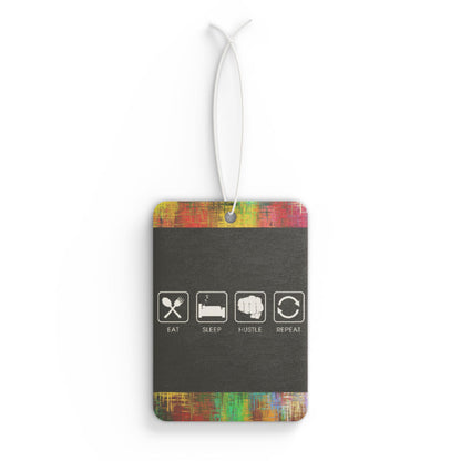 Eat sleep hustle repeat - DMV car air freshener