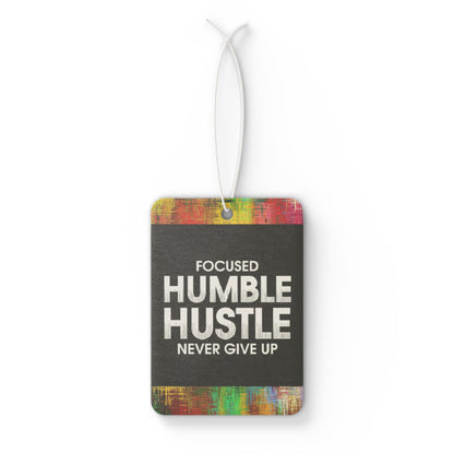 Focused humble hustle - DMV car air freshener
