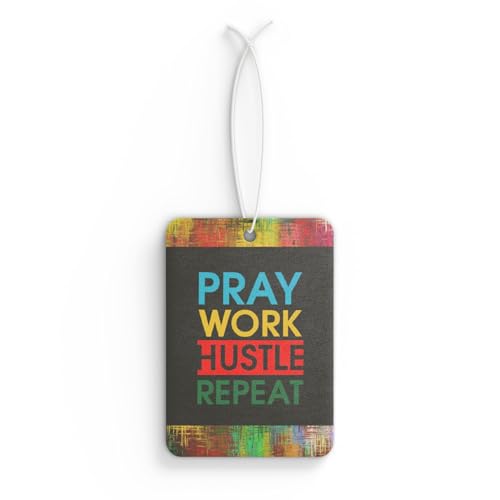 Eat sleep hustle repeat- air freshener