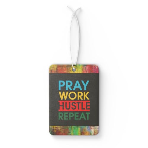 Eat sleep hustle repeat- air freshener
