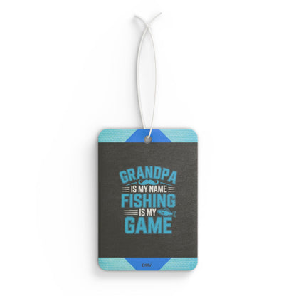 Grandpa is my name fishing is my game - DMV freshener
