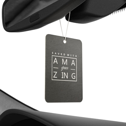 Saved with amazing grace - DMV car air freshener