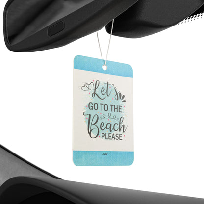 Let's go to the beach please - DMV car air freshener