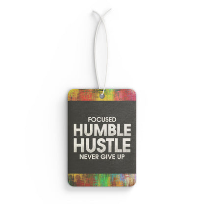 Focused humble hustle - DMV car air freshener