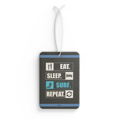 Eat sleep surf repeat - DMV air freshener